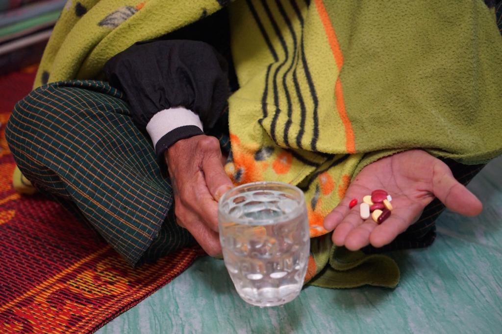 Patient taking medication for tuberculosis