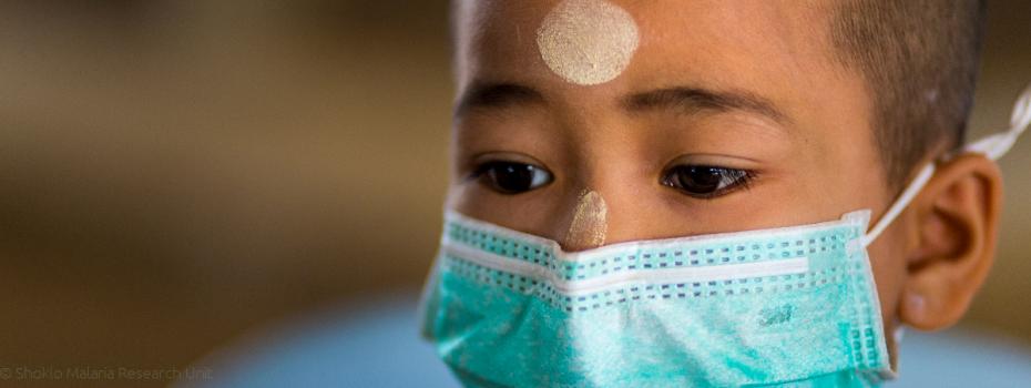 Youth TB patient with mask